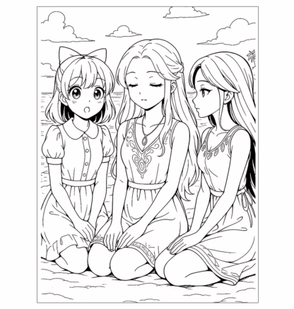 anime målarbök kvinnor