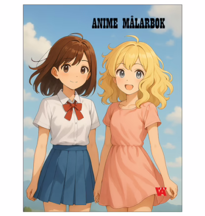anime målarbok
