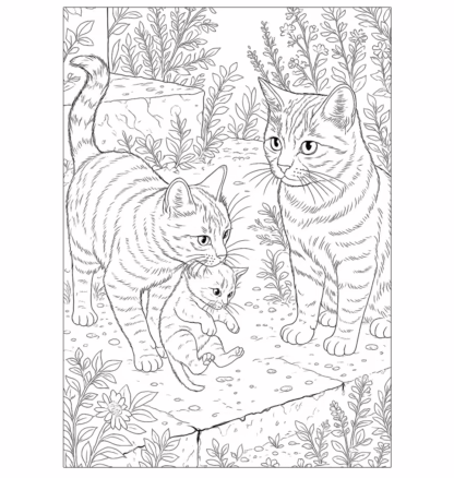 kattuniversum målarbok vuxna