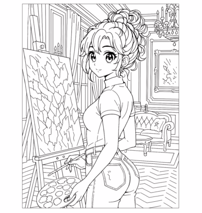 manga målarbok